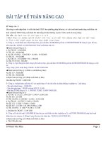 Tài liệu BÀI TẬP KẾ TOÁN NÂNG CAO ppt