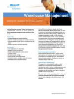 Tài liệu Warehouse Management - Quản lý kho hàng pptx