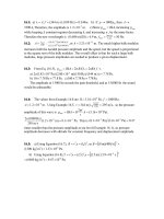 Tài liệu Physics exercises_solution: Chapter 16 ppt