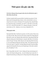 Tài liệu Thói quen xấu gây cận thị docx