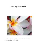 Tài liệu Hoa đại làm thuốc ppt