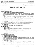 Bài giảng Tuần 23 - Địa Lí 6 (Chuẩn kiến thức kĩ năng)