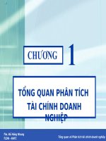 Slide ôn phân tích tài chính doanh nghiệp