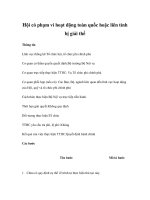 Tài liệu Hội có phạm vi hoạt động toàn quốc hoặc liên tỉnh bị giải thể doc