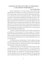 Tài liệu CÁN BỘ, ĐẢNG VIÊN NGHỆ AN QUÁN TRIỆT VÀ LÀM THEO LỜI DẠY CỦA BÁC HỒ TRONG TÌNH HÌNH HIỆN NAY pdf