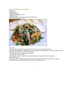 Gỏi ngó sen chua dịu 