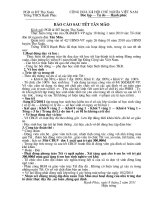 Gián án BAO CAO SAU TET THCS HANH PHUC