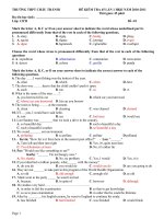 Gián án DE KIEM TRA 45 HKII LAN 1