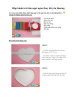 Tài liệu Hộp bánh trái tim ngọt ngào thay lời yêu thương doc