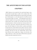 Tài liệu LUYỆN ĐỌC TIẾNG ANH QUA TÁC PHẨM VĂN HỌC-THE ADVENTURES OF TOM SAWYER CHAPTER 5 doc