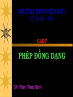 Bài soạn Phép đồng dạng