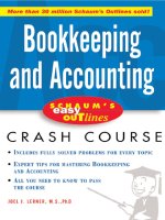 Easy outline bookkeeping and accounting