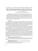 Hiệu lực phòng trừ sâu khoang (spodoptera litura fabr ) của nấm isaria javanica (frider  & bally) samsom & hywel jones 