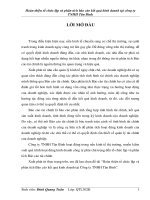 Hoàn thiện tổ chức lập và phân tích báo cáo kết quả kinh doanh tại công ty TNHH tân bình 