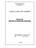 Yếu tố kỳ ảo trong một số truyện ngắn g môpatxăng 