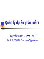 quản lý dự án phần mềm