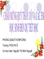 Bài soạn BAI 39 BAI TIET NC TIEU