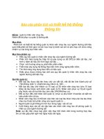 Phân tích thiết kế hệ thống thông tin - Quản lí tài đường sắt