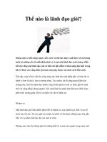 Tài liệu Thế nào là lãnh đạo giỏi? ppt