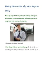 Tài liệu Những điều cơ bản sếp nào cũng cần chú ý docx