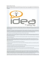 Tài liệu Đánh giá ý tưởng và mục tiêu pptx