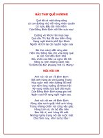 Bài giảng Thơ về Bình Định