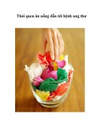 Tài liệu Thói quen ăn uống dẫn tới bệnh ung thư docx