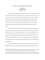 Tài liệu Democracy and Economic Performance pptx