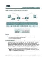 Tài liệu Lab 9.3.7 Troubleshooting Routing Issues with Debug ppt