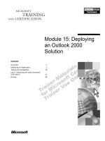 Tài liệu Module 15: Deploying an Outlook 2000 Solution pptx
