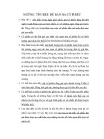 Tài liệu NHỮNG TÍN HIỆU ĐỂ BÁN RA CỔ PHIẾU pdf