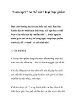 Tài liệu “Làm sạch” cơ thể với 5 loại thực phẩm docx