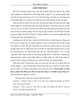 Hoàn thiện tổ chức lập và phân tích bảng cân đối kế toán tại công ty cổ phần cảng đoạn xá 1 