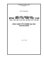 Bước đầu khảo sát hình thức câu thơ việt nam (trên tư liệu thơ ca dân gian, thơ đường luật, thơ mới) 
