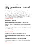 Tài liệu Phỏng vấn qua điện thoại – Bí quyết để thành công ppt