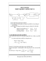 Tài liệu Bài tập dài - Thiết bị điều chỉnh pdf