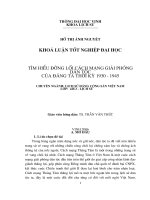Tìm hiểu đường lối cách mạng giải phóng dân tộc của đảng ta thời kì 1930   1945 