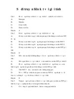 Tài liệu Trắc nghiệm sinh: Sự di truyền liên kết với giới tính (Kèm đáp án) doc