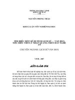 Tìm hiểu một số di tích lịch sử văn hoá tiêu biểu thờ lý nhật quang trên đất nghệ an 