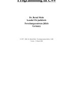 Tài liệu Programming in C++ docx
