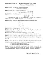 Tài liệu Đề & Đáp án HSG Toán 9 cấp tỉnh