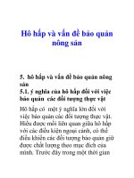 Tài liệu Hô hấp và vấn đề bảo quản nông sản ppt