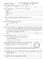 Đề và Hướng dẫn chấm Casio lớp 8 - Vĩnh Bảo