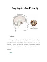 Tài liệu Suy tuyến yên (Phần 1) ppt