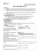 Bài soạn Tiết 30-31- ôn tập học Kỳ I- Đại số 9