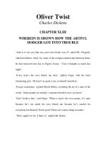 Tài liệu LUYỆN ĐỌC TIẾNG ANH QUA TÁC PHẨM VĂN HỌC-Oliver Twist -Charles Dickens -CHAPTER 43 pdf