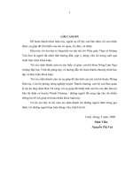 Thực trạng đời sống của cộng đồng người thái tái định cư tại bản mà   xã thanh hương   thanh chương   nghệ an 