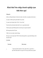 Tài liệu Khai thuế thu nhập doanh nghiệp tạm tính theo quý doc