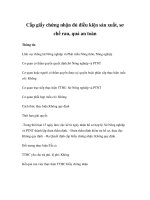 Tài liệu Cấp giấy chứng nhận đủ điều kiện sản xuất, sơ chế rau, quả an toàn pdf