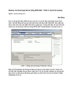 Tài liệu Backup cho Exchange Server bằng DPM 2007 - Phần 3: Quá trình backup doc